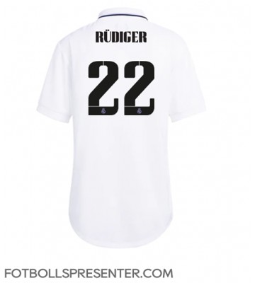 Real Madrid Antonio Rudiger #22 Hemma Matchtröja Dam 2022-23 Kortärmad